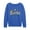 HEATHER ROYAL BLUE, variant on Sesame Street - Ss Soccer Jersey - Women's French Terry Long Sleeve Pullover