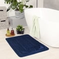 thumbnail image 5 of REGALWOVEN Memory Foam Bath Mat, Soft Non Slip and Absorbent Bathroom Rug, Comfortable, Thick Carpet for Floor, Tub and Shower Blue 18" x 26", 5 of 6