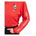 thumbnail image 3 of HYBRID APPAREL Womens Red Cotton Long Sleeve Crew Neck Top Juniors M, 3 of 4