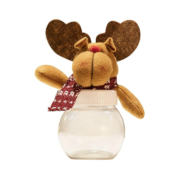 Santa Claus & Snowman Christmas Candy Jar - Festive Holiday Candy Dish for Home Decor