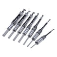 thumbnail image 3 of Durable Hole Drill Bit HSS Mortising Chisels Set Square Hole Drill Bit for Drill 7Pcs B, 3 of 8