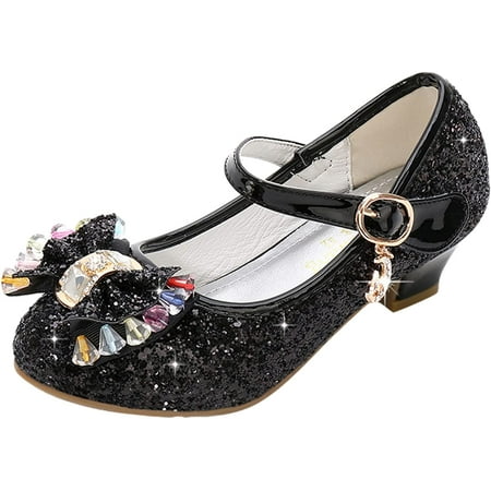 

QWZNDZGR Baby Girls Glitter Sequins Bling Mary Jane Baby Shoes Soft Rubber Sole Crib Shoes Slip On Ballet Flats Toddler