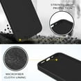 thumbnail image 2 of iPhone 13 Pro Max Case, Liquid Silicone Soft Gel Rubber iPhone 13 Pro Max Case Slim Case with Microfiber Lining Protective Phone Cases for 6.7 inch iPhone 13 Pro Max, Black, 2 of 16
