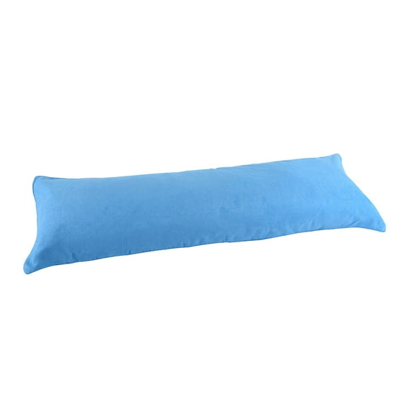 20"X60" Double Side Zipper Microsuede Body Pillow Cover Pillowcase Sky Blue Vivid Colors