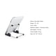thumbnail image 2 of Universal Tablet PC Soporte de escritorio plegable de aluminio Soporte súper ligero para tableta Ipad Inevent EL006747-00, 2 of 5