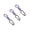 A, variant on Small Gear Clip Lanyard for Daily Carry and Hiking, 14 cm Braided Bottle Loop With Spring Carabiner Attachment