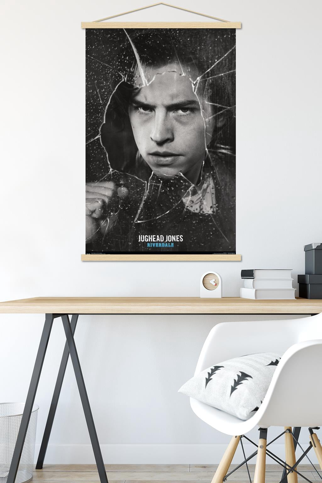 Riverdale - Shattered Jughead Wall Poster with Wooden Magnetic Frame, 22.375" x 34"
