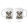 thumbnail image 2 of MUGBREW 11 Oz Ceramic Tea Cup Coffee Mug, Salt And Pepper Miniature Schnauzer Dog, 2 of 7
