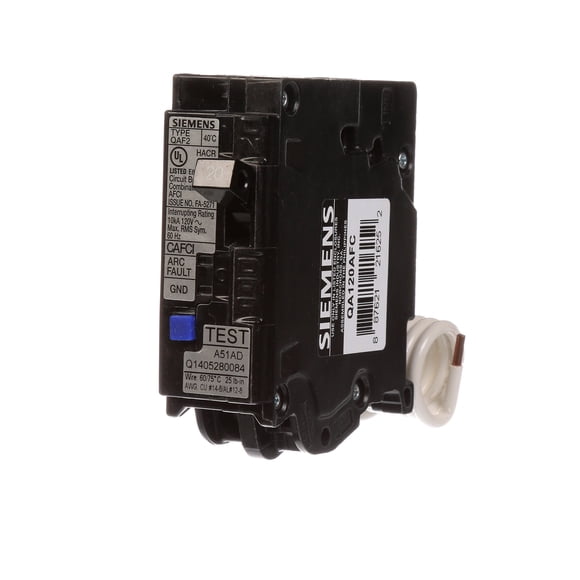 Disyuntor AFCI Siemens QA120AFC 20A 120V unipolar