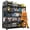 Black, variant on Welfiya 5-Tier Garage Shelving,24"W Storage Shelves,2500LBS Heavy Duty Shelving, Adjustable Metal Shelving Units for Storage Rack for Shed Warehouse Basement, Black,24"W x 16"D x 63"H