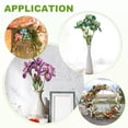thumbnail image 5 of 1-Pack WHite Brown Artificial Iris Flowers with Flower Bud,17.7 Inch Faux Iris PU Bouquets Real Touch for Home/Wedding, 5 of 7