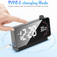 thumbnail image 4 of Alarm Clock with : Digital Desk Clock Battery Operated Countdown for Study Office-Alarm Clocks for Bedrooms Black, 4 of 7