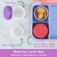 thumbnail image 4 of BZUEPRS 6 Pack Salad Dressing Container to Go - 2.7oz Leak-Proof Small Food Storage Containers with Lids, Reusable Condiment Sauce Cups for Lunch Box, BPA-Free (Multicolor), 4 of 8