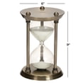 thumbnail image 4 of DecMode 6" x 9" Brass Metal Hourglass Sand Timer, 1-Piece, 4 of 10