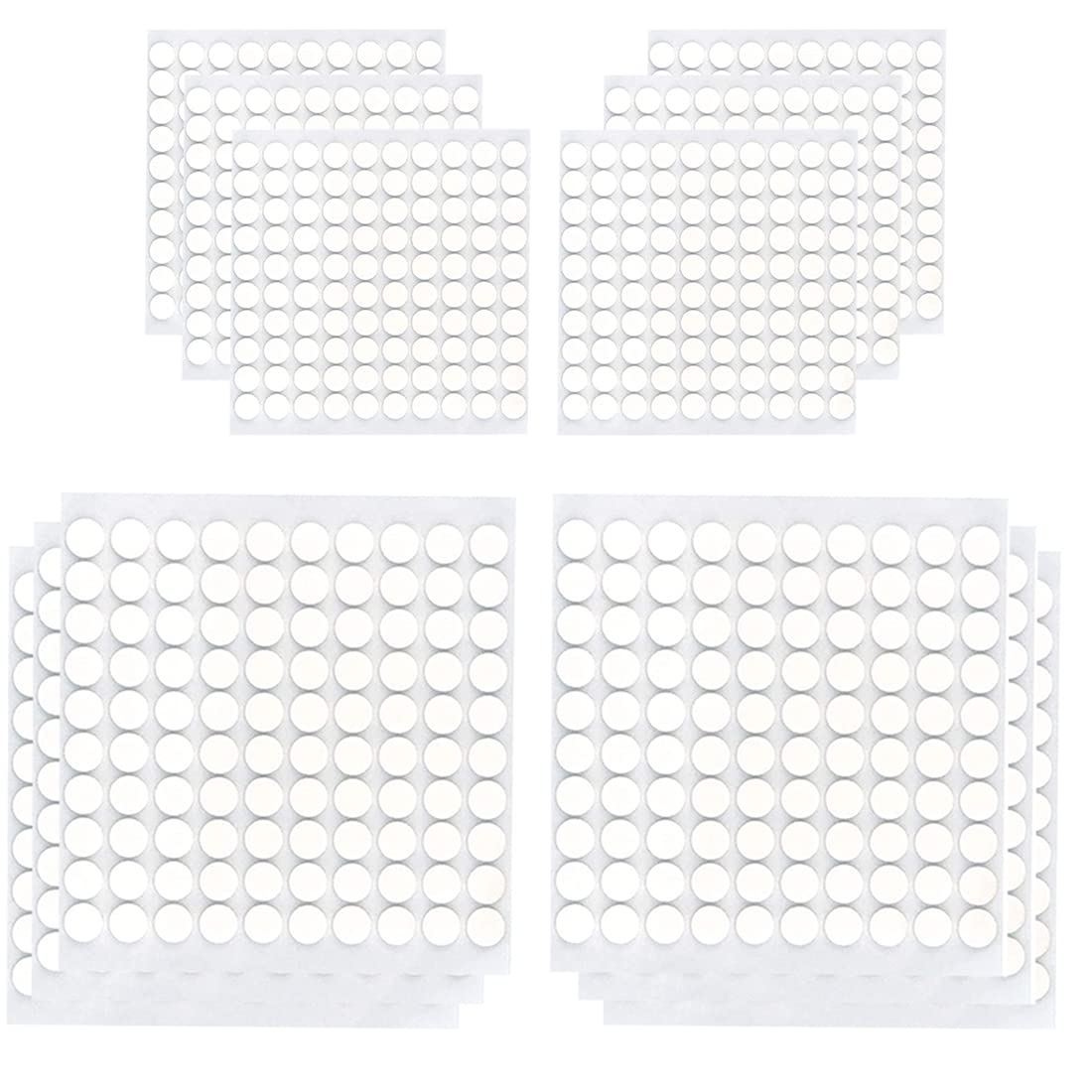 12 Sheets Foam Dots 3D Round Pop DoubleSided Adhesive Dots for DIY