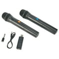 VHF Wireless Microphone System for Karaoke, Parties, Meetings, Black