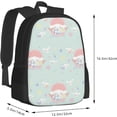 thumbnail image 3 of Cinnamoroll Pattern Backpacks Travel Laptop Daypack Kawaii Puppy College Daypacks For Unisex Women Work Travel Laptop Bag Laptop Backpack, 3 of 5