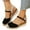 Black, variant on Women's Closed Toe Platform Sandals Summer Espadrille Wedge Heel Work Walking Slip on Shoes