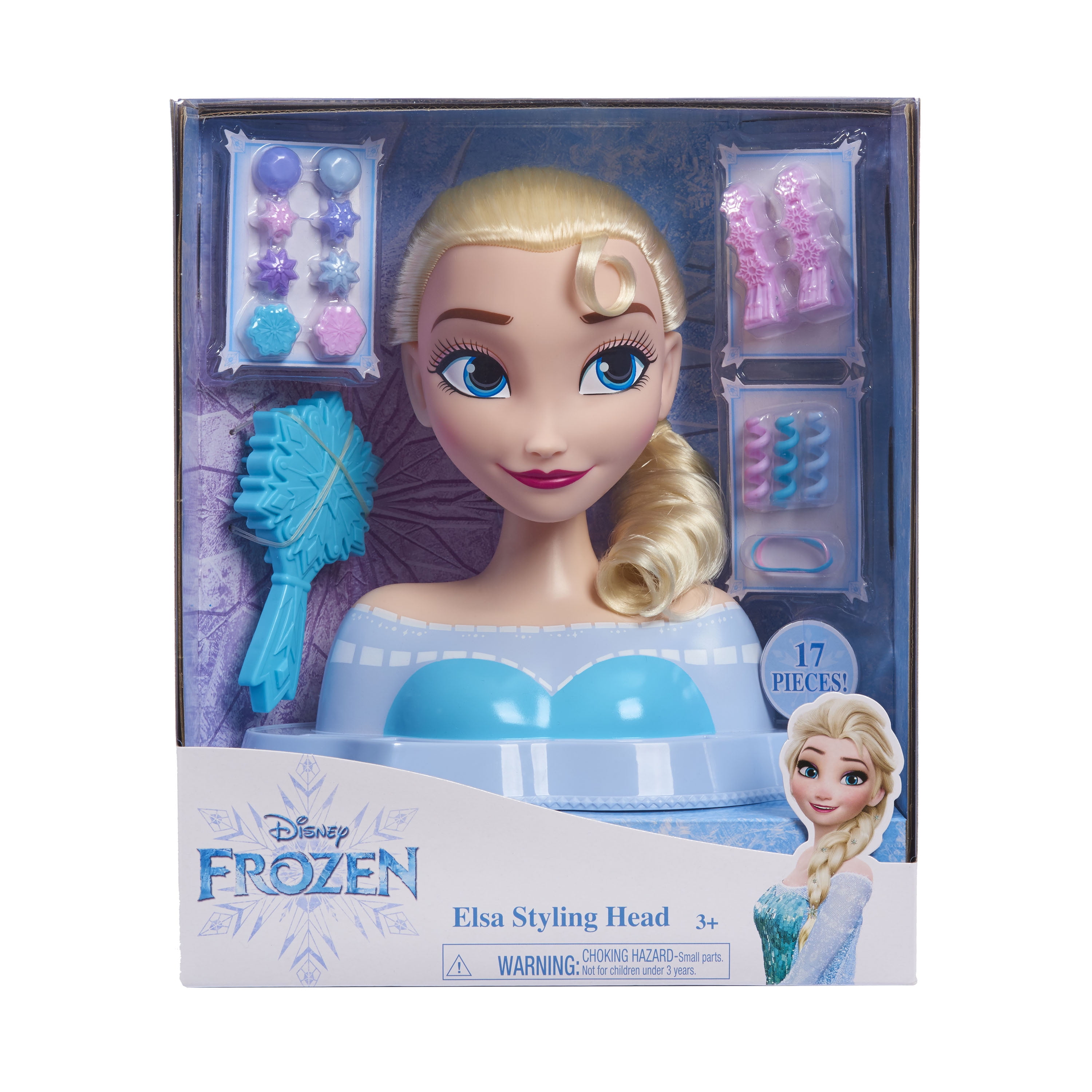 18-pieces Disney Frozen 2 Elsa the Snow Queen Deluxe Styling Head 