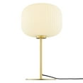 thumbnail image 6 of Modway Reprise 1-Light Modern Glass Table Lamp in White/Satin Brass, 6 of 8