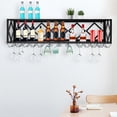 thumbnail image 3 of Miumaeov Industrial Metal Floating Bar Shelves Wine Shelf Display Rack with Glass Holder Wall Mounted Wine Rack for Home Bar Dining Room Kitchen 59.06 x 9.84 x 15.75 in, 3 of 16