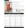 thumbnail image 3 of Cargo Pants for Women High Waisted Casual Pants Baggy Stretchy Wide Leg Y2K Streetwear with 6 Pockets, 3 of 7