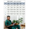 thumbnail image 7 of Men's Silk Satin Pajama Set Short Sleeve Classic Sleepwear Button Down Loungewear with Long Pants, 7 of 7