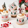 thumbnail image 5 of Gingprous Set of 4 Elf Christmas Coffee Mugs Set, Ceramic Christmas Mug, Festive Elf Mugs, Family Gifts for Christmas, 5 of 9