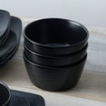 thumbnail image 5 of Noritake Colorscapes BoB Swirl (Black on Black) 12-Piece Square Dinnerware Set, Service for 4, 5 of 7