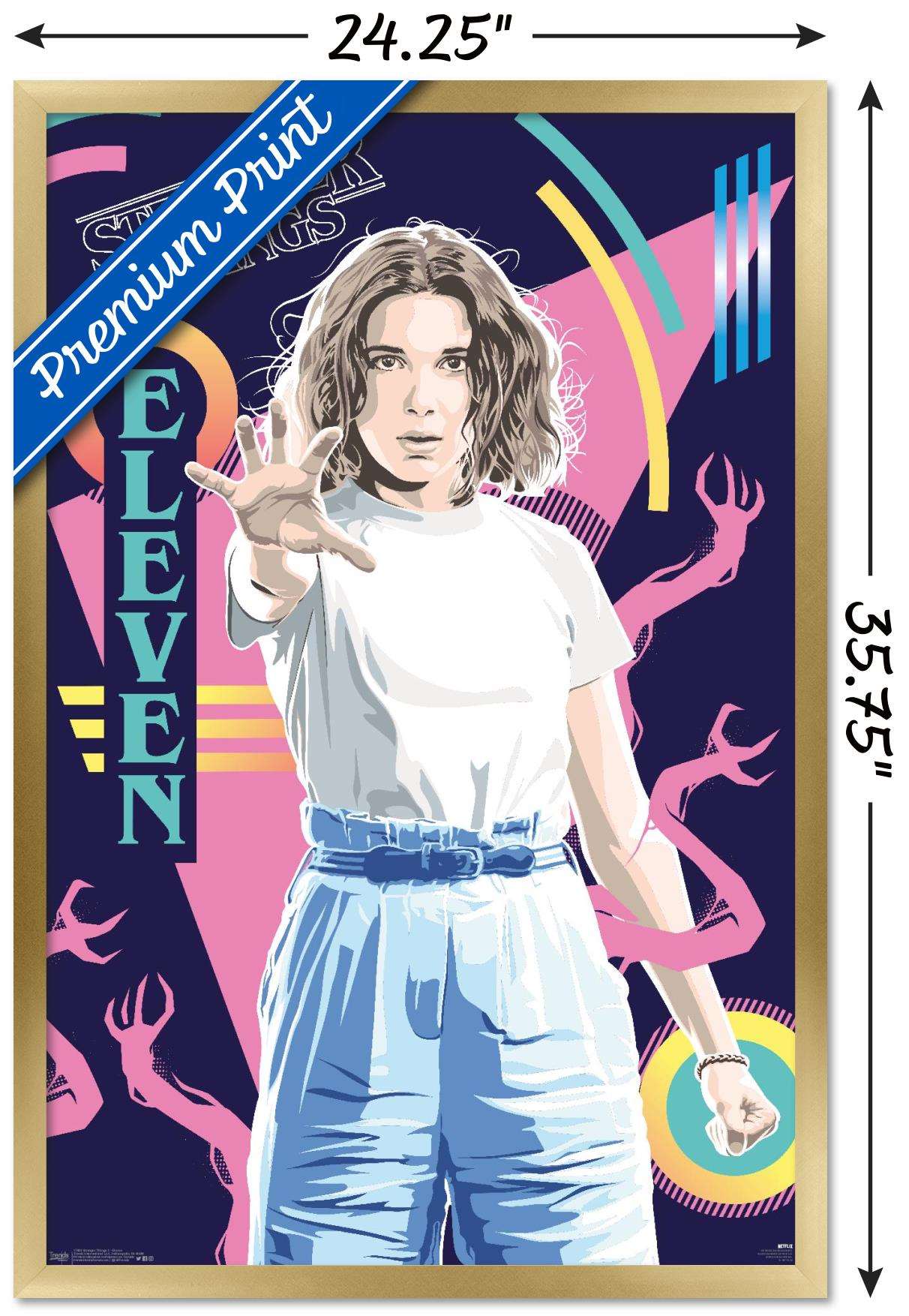 Netflix Stranger Things: Season 3 - Eleven Wall Poster, 22.375" x 34", Framed