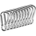 thumbnail image 1 of Carabiner Clips For Everyday Adventures, Rust Proof 10 Pcs Spring Snap Hooks With Waterproof Design, High Quality Stainless Steel For Corrosion Resistance And Multi-Use, 1 of 5
