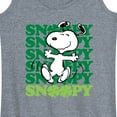 thumbnail image 3 of Peanuts - Snoopy Clover Dance - Women's Racerback Tank Top, 3 of 6