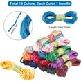 thumbnail image 4 of Cordón de nailon satinado de 3 mm, 16 colores, cordón de seda con cola de rata, 160 yardas, hilo para pulseras y abalorios, 4 of 7