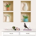 thumbnail image 2 of TIMIFIS Sticker Sticker 3D Simulation Three-Dimensional Vase Wall Sticker,False Window Stickers of Plants and Flowers Stickers, 2 of 4