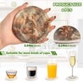 thumbnail image 3 of Squirrels Pine Cones 6 Pcs Drink Coasters with Holder Absorbent Coasters Woven Coasters for Drinks Table Desk Protection Home Decor, 3 of 7