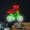 thumbnail image 4 of Handmadetneonsign Dachshund Bicycle Neon Sign, Dachshund Bicycle Led Sign, Bicycle Fan Club Decor, 4 of 5