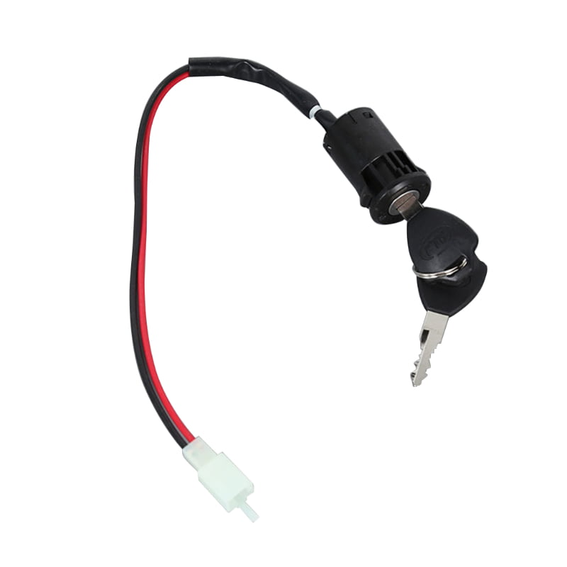 for Electric Scooter Snap on style 2-Wire Black Ignition Key Switch 