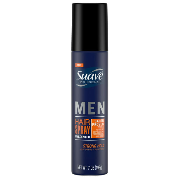 Suave Men Strong Hold Unscented Hair Spray, 7 oz 