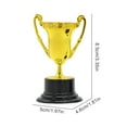 thumbnail image 4 of Copa Trofeo Premio Oro Copas Mini Trofeos para Plástico Favores Fiesta Accesorios Recompensas Competiciones Deportivas, 4 of 9