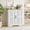 White, variant on Vividwood Kitchen Buffet Storage Cabinet with Doors and Adjustable Shelves, Sideboard Storage Cabinet for Entryway, Living Room, Dining Room (White)