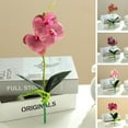 thumbnail image 3 of Artificial Orchid Non-fading Not Withered Easy Care Vivid Decorative Decorate Multi-purpose Clear Texture Miniature Artificial Flowers for Balcony, 3 of 7