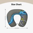 thumbnail image 5 of KLL Fun Riding Dinosaur Pattern Memory Foam Cervical Neck Pillow Versatile U-Shaped Pillows for Home/Office/Camping/Travelling/Soft Washable Cover, 5 of 8