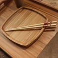 thumbnail image 5 of BambooMN 9.5" Bamboo Floral Print Chopsticks - Red - 120 Pairs, 5 of 7