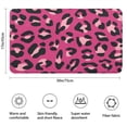 thumbnail image 3 of Pink and Black Of Leopard Print Bathroom Rugs Mat,Non Slip Microfiber Bathroom Rug,Rubber Backing,Soft Bathroom Mats for Bathroom Floor,Tub and Shower,17x30in(43x75cm), 3 of 5