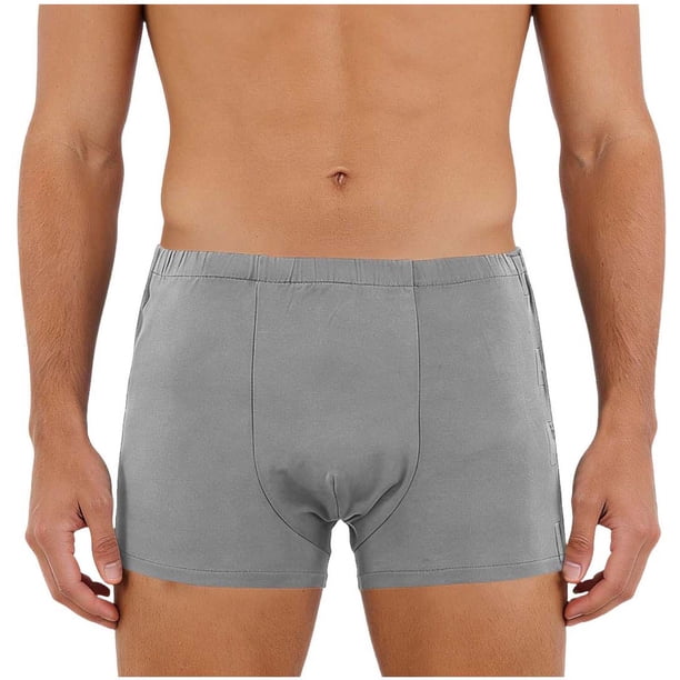 Pantalones de Cintura Elástica para Hombre Color Sólido Pantalones Casuales Cintura Elástica Totalmente Abierta para Ponerse Y Despegarse