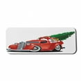thumbnail image 1 of Christmas Computer Mouse Pad, Vintage American Truck with Large Xmas Tree and Gift Boxes Pickup Retro Vehicle, Rectangle Non-Slip Rubber Mousepad Large, 31" x 12", Green White, by Ambesonne, 1 of 2