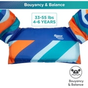 Aqua SwimSchool 2-in-1 Tot Grow-with-Me Swim Training Vest, Blue
