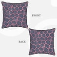 thumbnail image 4 of Velvet Rimmed Pillowcase Is Not Easy To Open Line Deformation Invisible Zipper Opening And Closing Only Pillowcase Does Not Contain Pillow Core Snake Skin Print Style Palevioletred_1 20"X20", 4 of 8