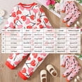 thumbnail image 4 of Pandaie Kids Girls Fall Outfits 1-8T Cartoon Print Long Sleeve Crewneck Sweatshirt Top + Sweatpant 2 Piece Loungewear Set Orange,1-2 Years, 4 of 4