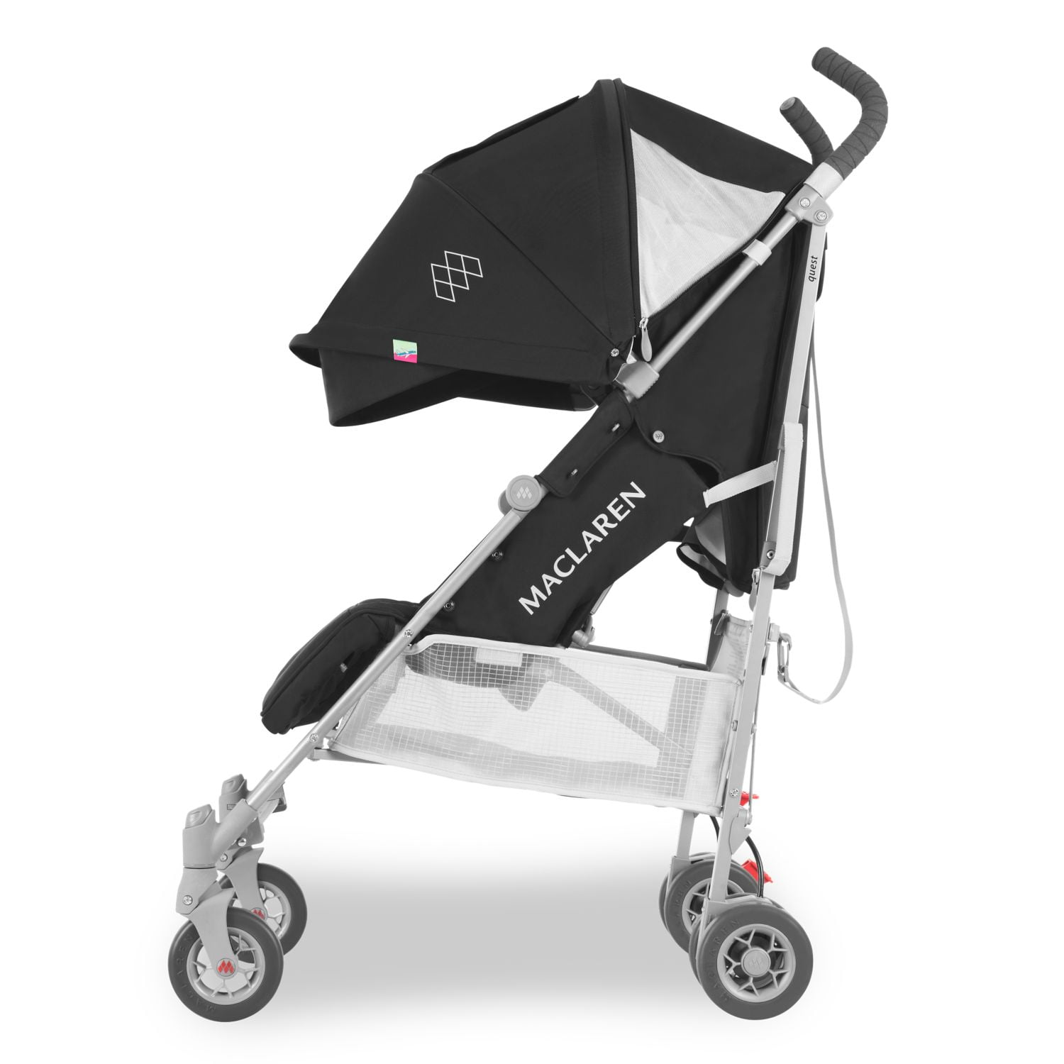 maclaren quest stroller black silver